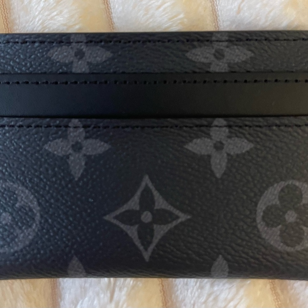 Louis Vuitton Black Card Holder with Monogram